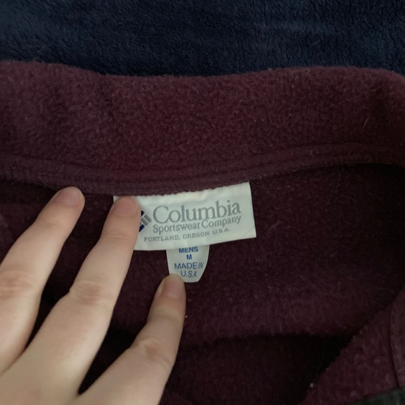 Columbia fleece jacket - burgundy - Picture 2 of 3